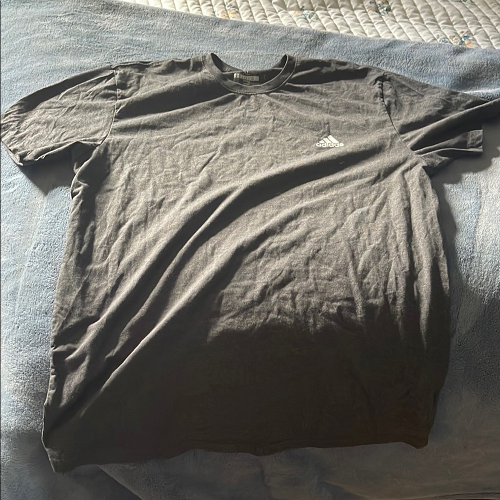 Adidas Men's Charcoal Gray T-Shirt